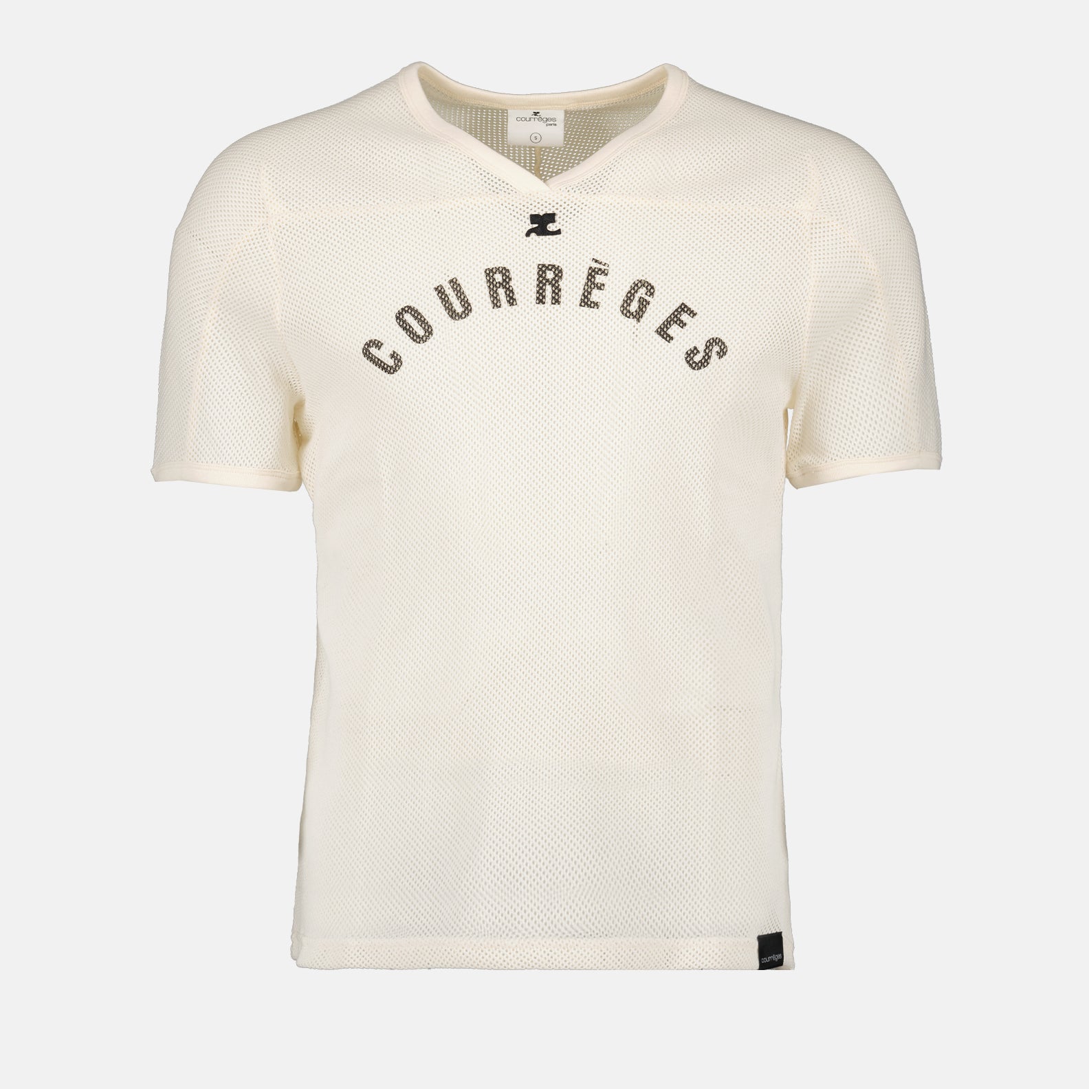 Beige Mesh Baseball T-shirt