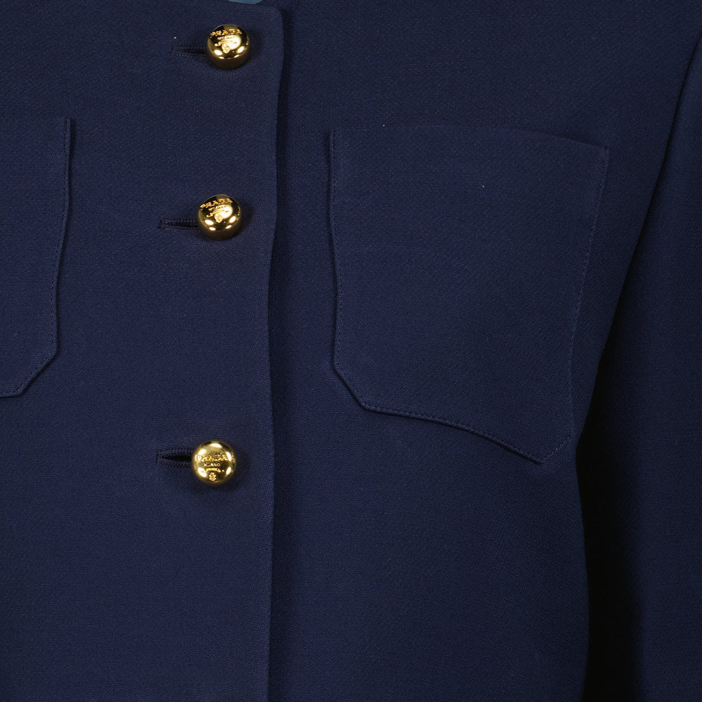 Veste courte en soie et laine