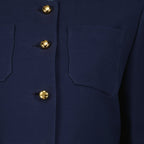 Veste courte en soie et laine