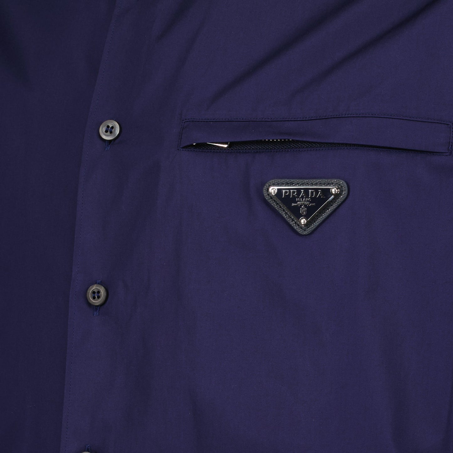 Prada blue shirt, cotton shirt, luxury men's shirt, designer clothing, elegant men's wear