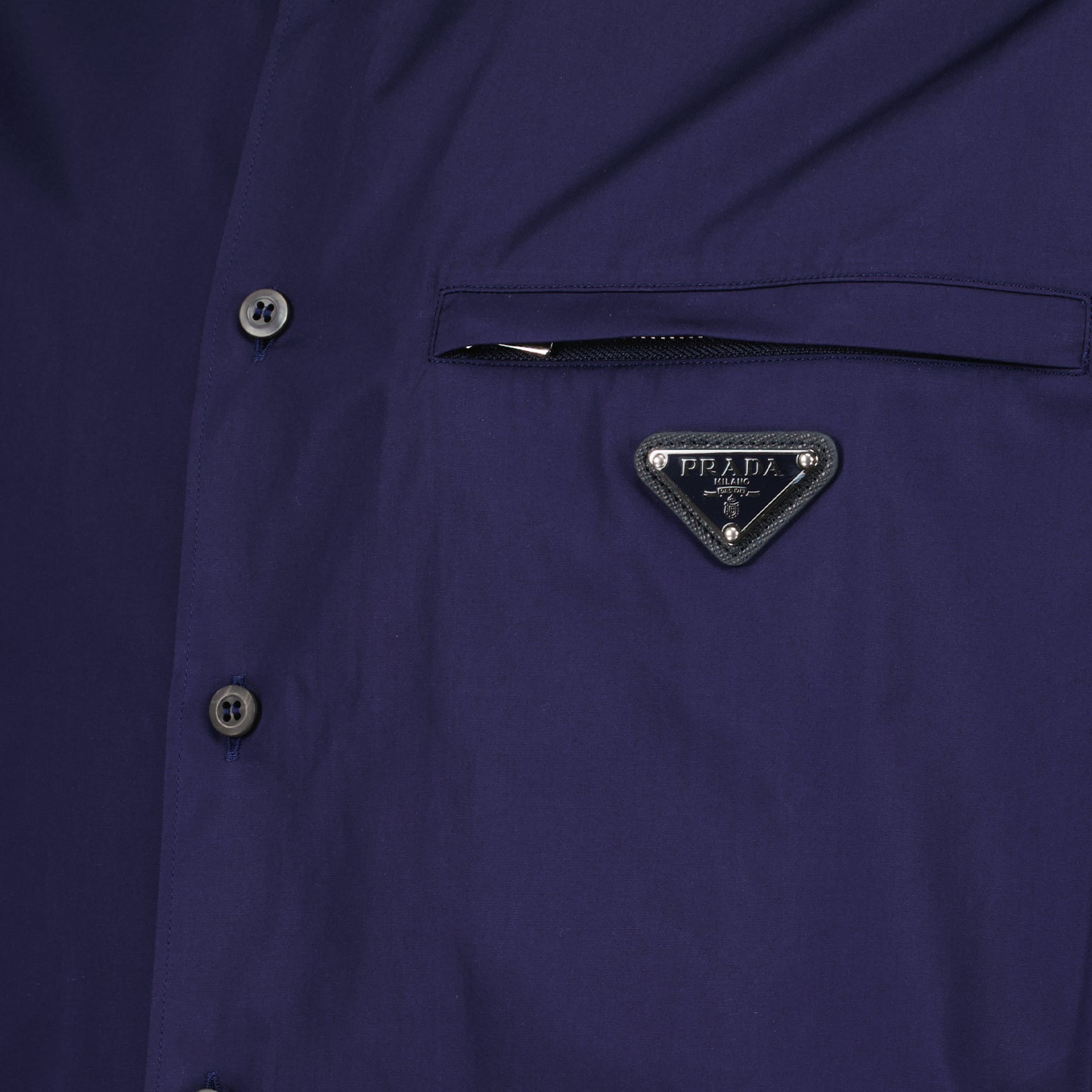 Prada blue shirt, cotton shirt, luxury men's shirt, designer clothing, elegant men's wear