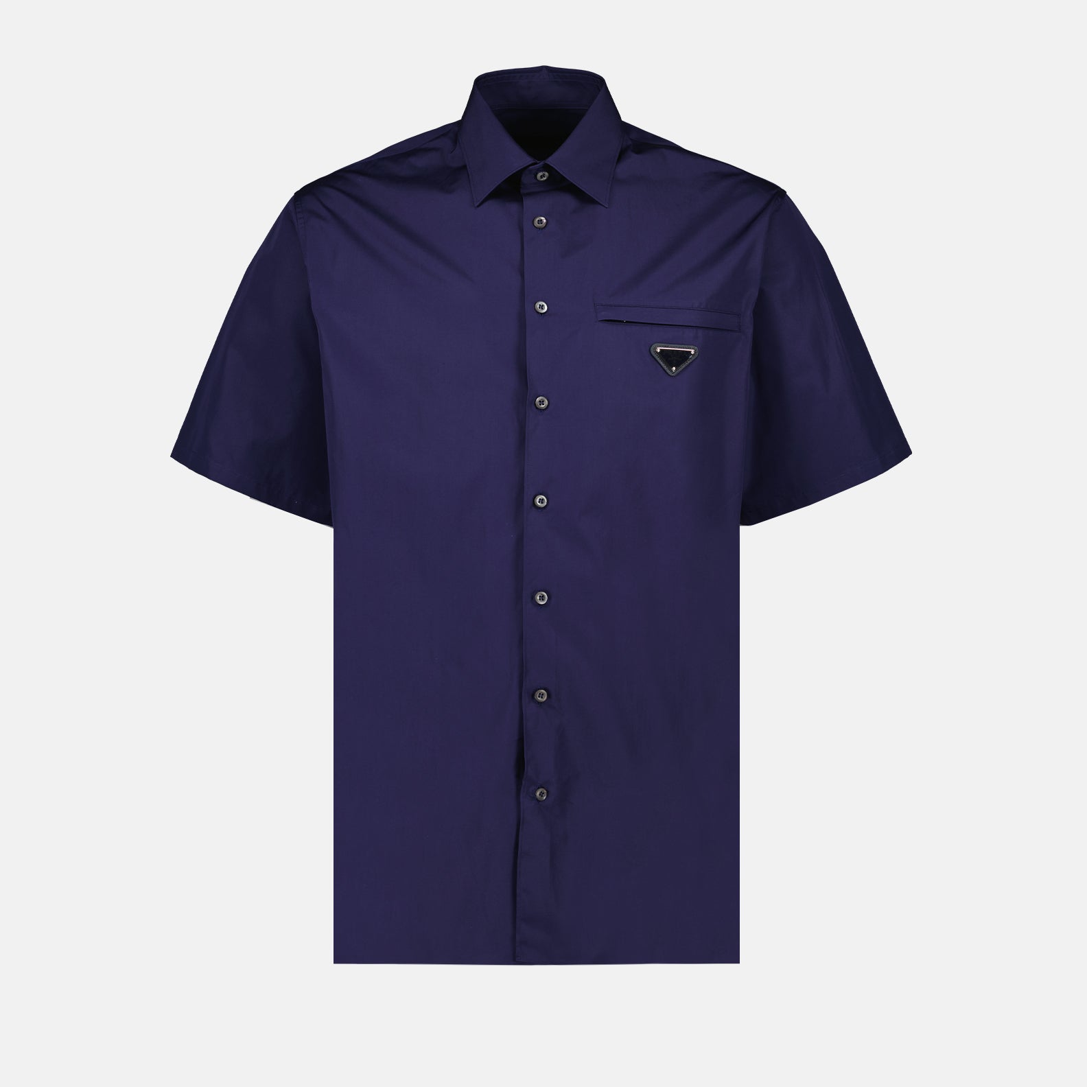 Prada blue shirt, cotton shirt, luxury men's shirt, designer clothing, elegant men's wear