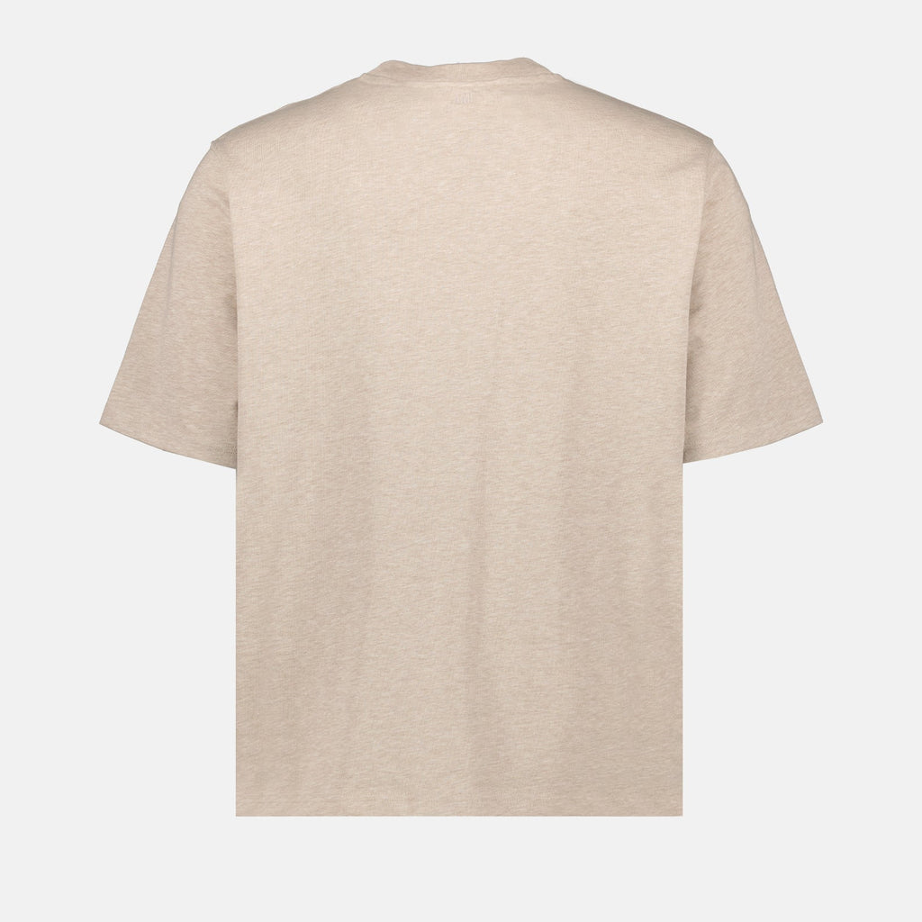 Beige T-shirt with Heart Logo