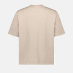 Beige T-shirt with Heart Logo