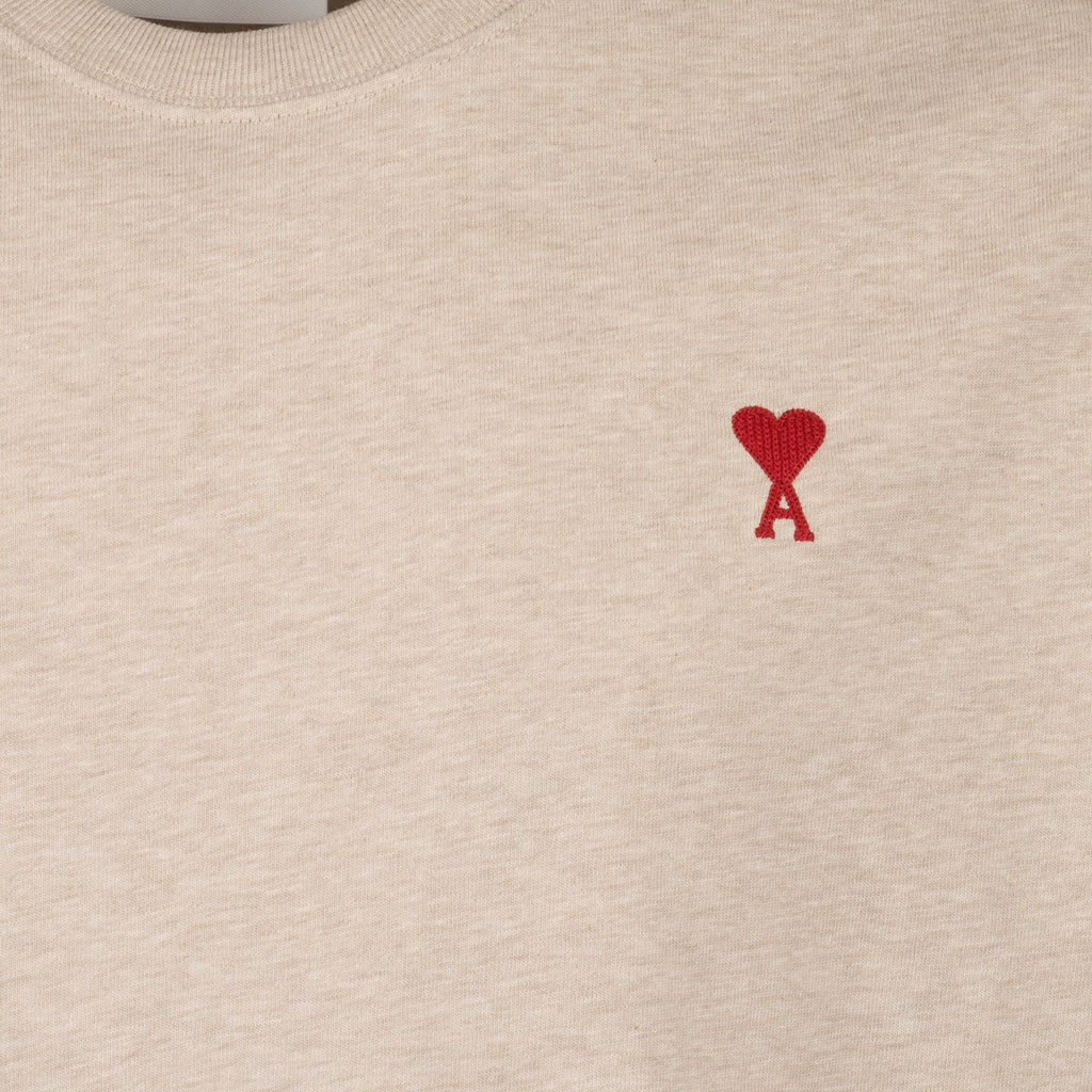 Beige T-shirt with Heart Logo