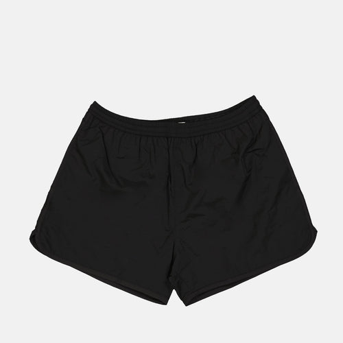 Short de bain en nylon noir avec logo