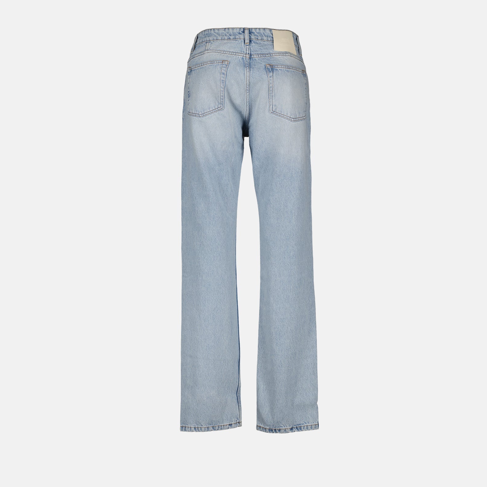 straight fit jeans, AMI Paris jeans, luxury denim, washed jeans, premium men's fashion