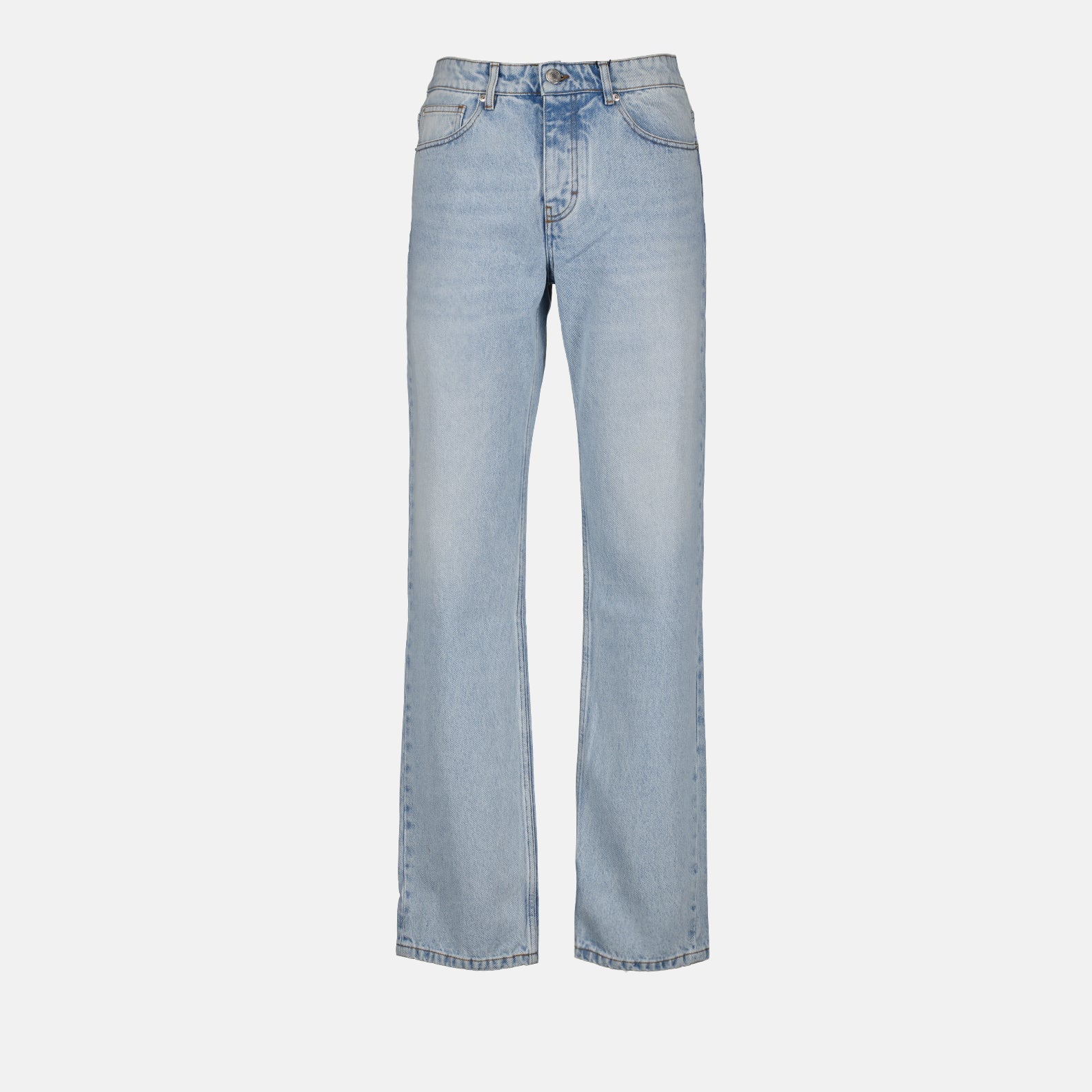 straight fit jeans, AMI Paris jeans, luxury denim, washed jeans, premium men's fashion