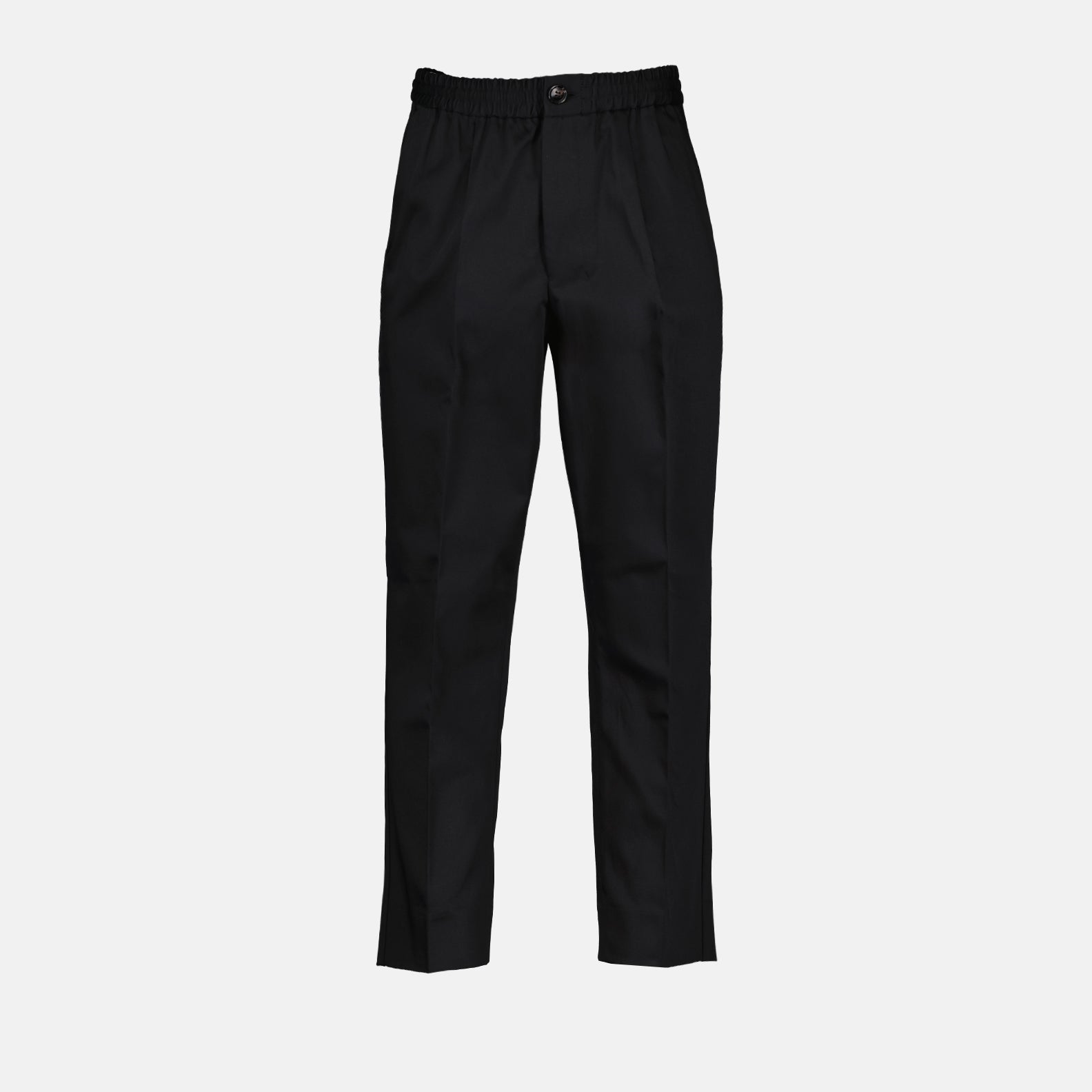 black cotton pants, AMI Paris, straight-leg pants, luxury menswear, versatile pants