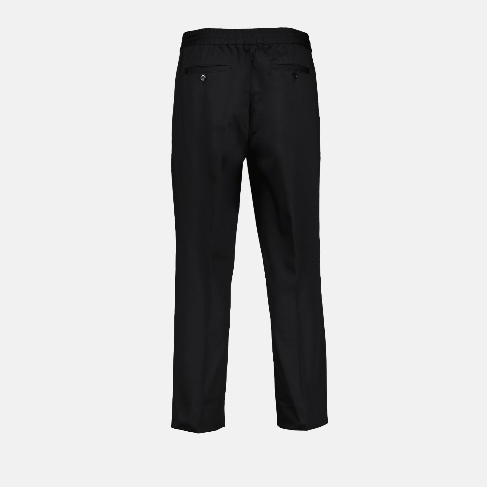 black cotton pants, AMI Paris, straight-leg pants, luxury menswear, versatile pants