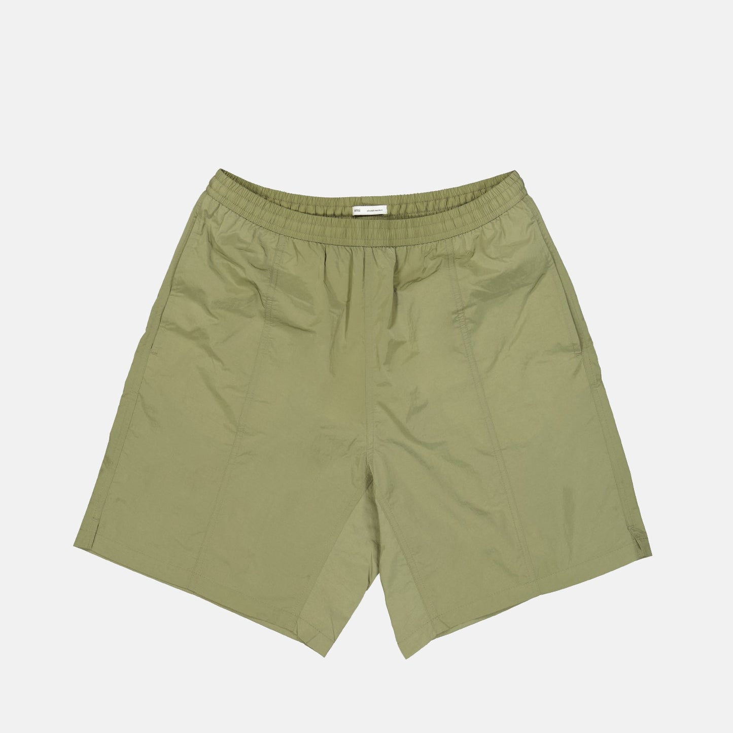 Ami de Coeur, Green swim shorts, AMI Paris swim shorts, luxury swimwear, premium men's swimwear