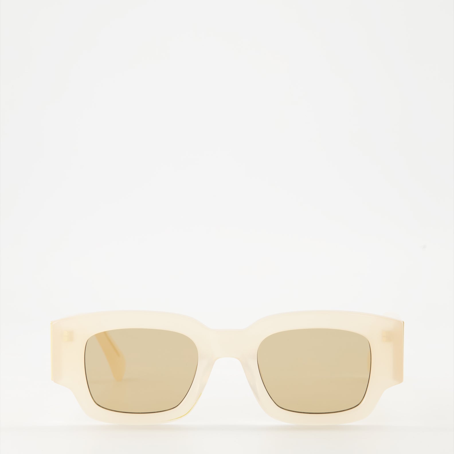 luxury sunglasses, beige sunglasses, AMI Paris, designer eyewear, unisex sunglasses