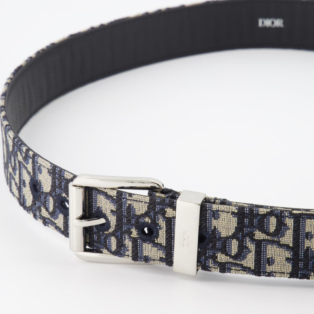 Dior belt, black belt, luxury accessories, Oblique pattern, designer belt