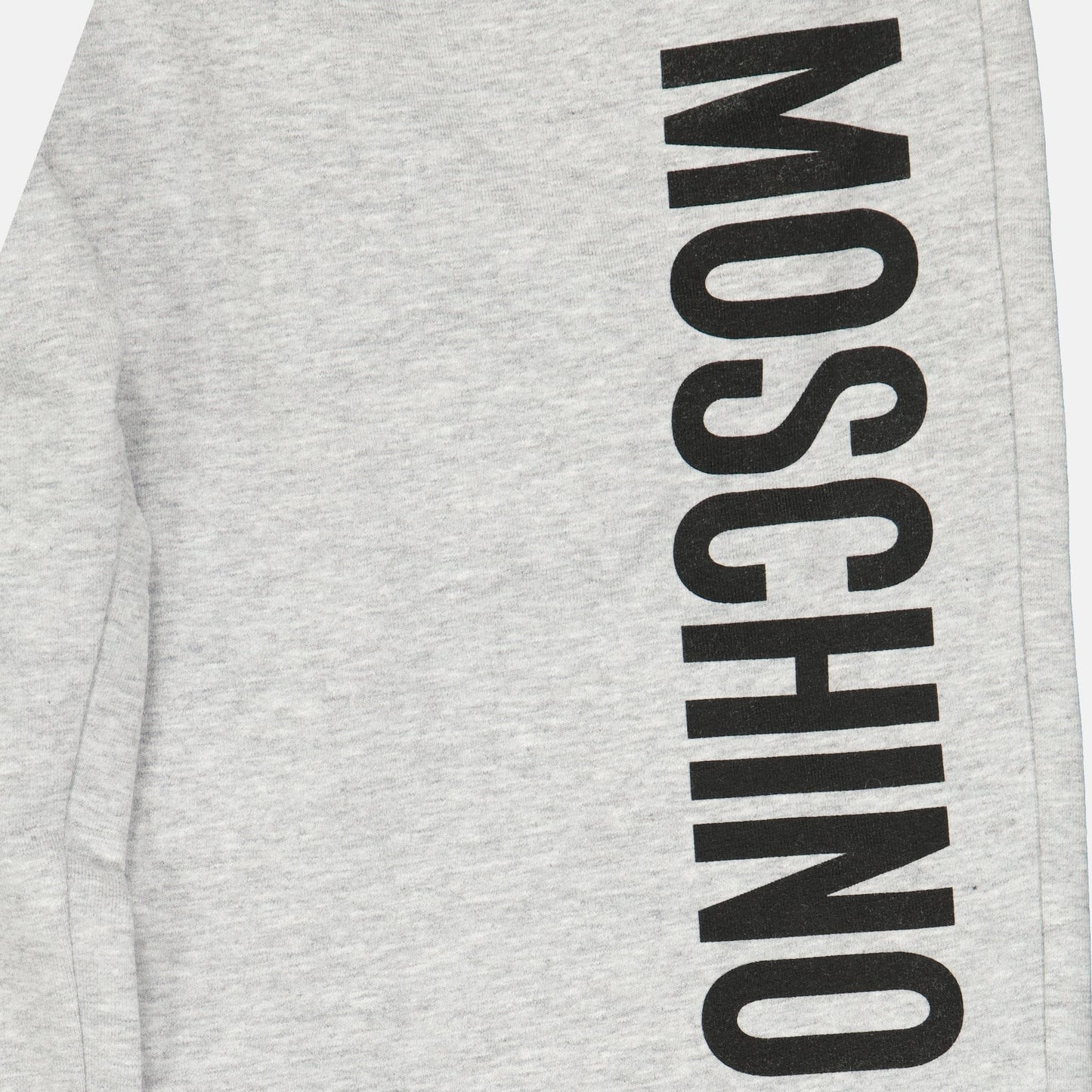 Moschino jogging set, children's luxury clothing, grey logo joggers, designer kidswear, high-end children's fashion