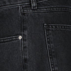 Kenzo jeans, black denim jeans, luxury denim, straight jeans, high-end fashion