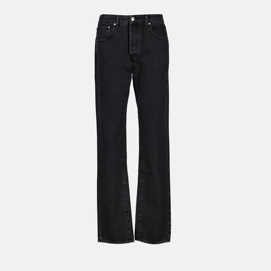 Kenzo jeans, black denim jeans, luxury denim, straight jeans, high-end fashion