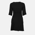 black dress, Falabella dress, contemporary fashion, women's apparel, stylish dress