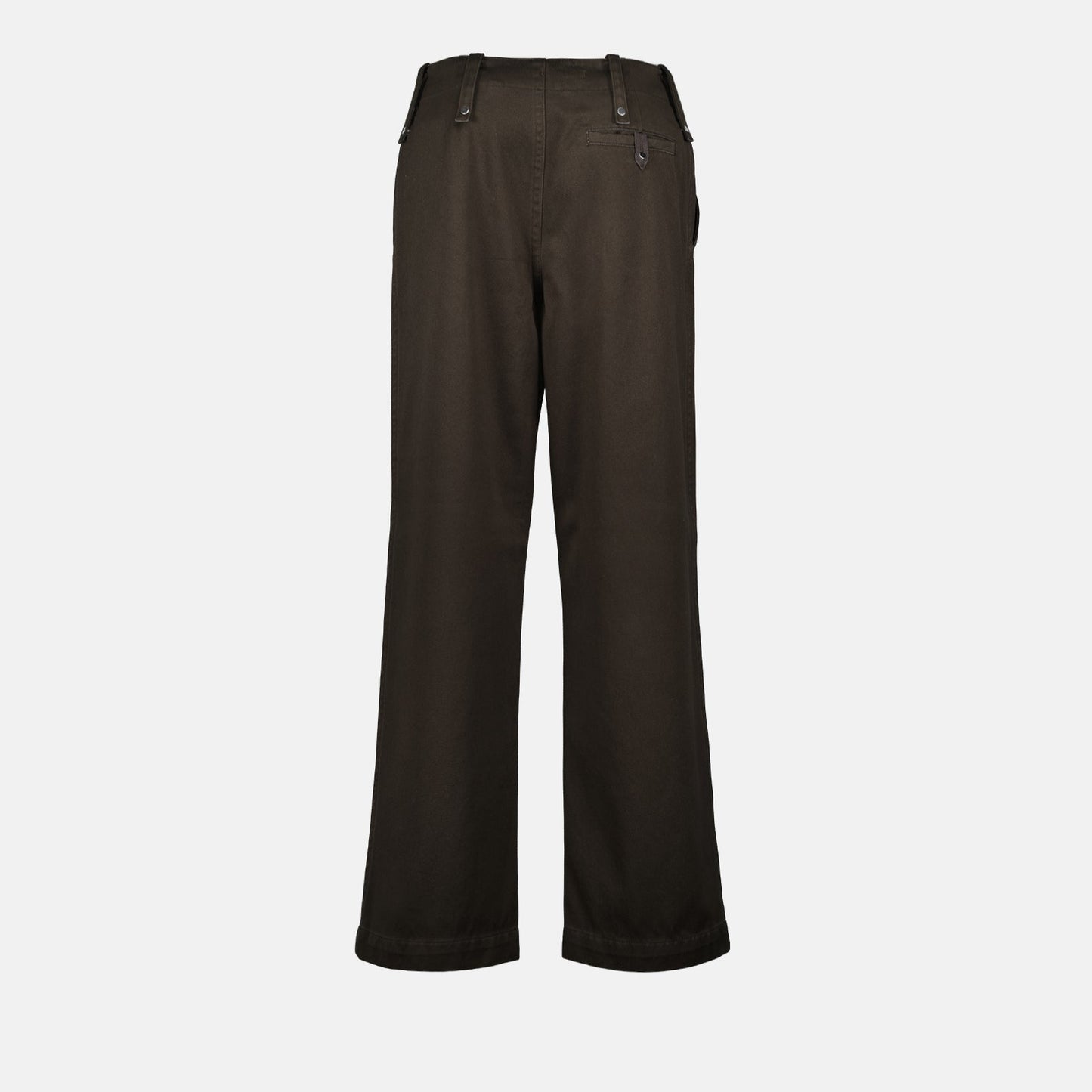 Burberry trousers, cotton satin pants, luxury menswear, brown trousers, designer clothing