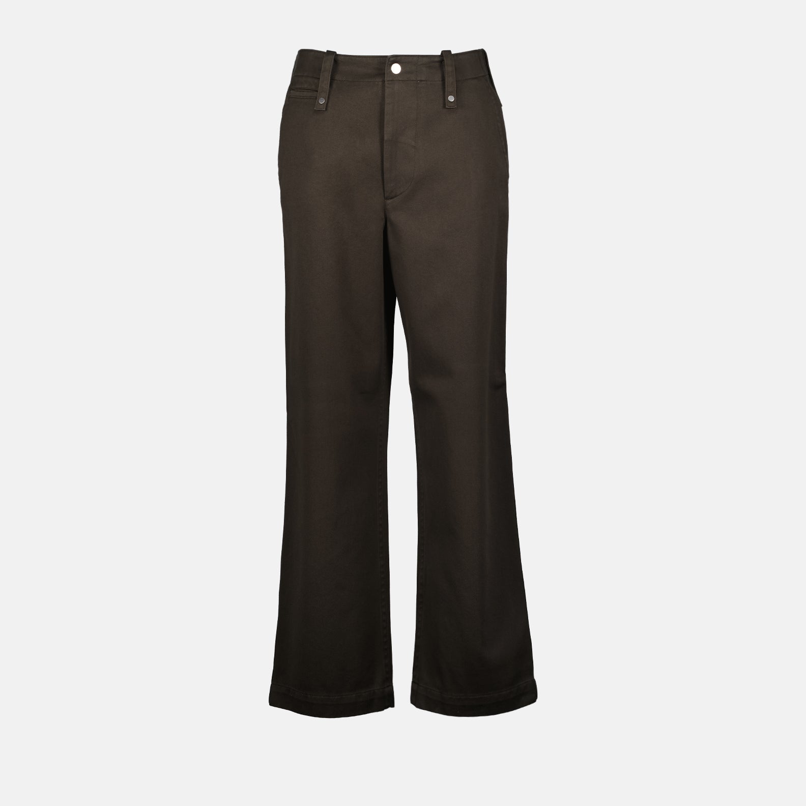 Burberry trousers, cotton satin pants, luxury menswear, brown trousers, designer clothing