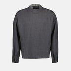 Dior, high-neck wool top, luxury menswear, designer wool sweater, elegant winter wear