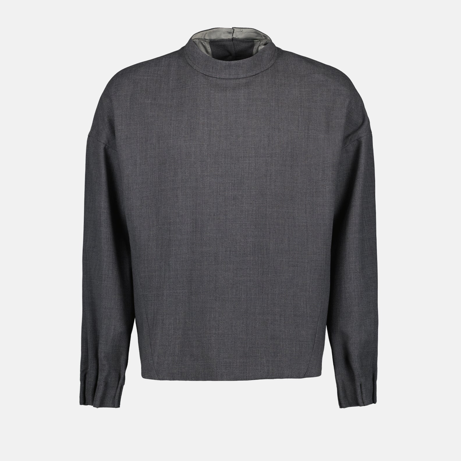 Dior, high-neck wool top, luxury menswear, designer wool sweater, elegant winter wear