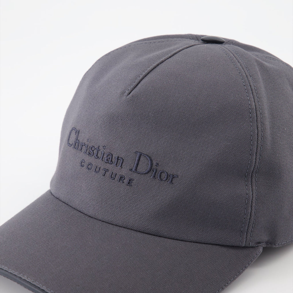 Dior cap, Luxury men's hat, Grey couture cap, Dior accessories, Men's designer headwear