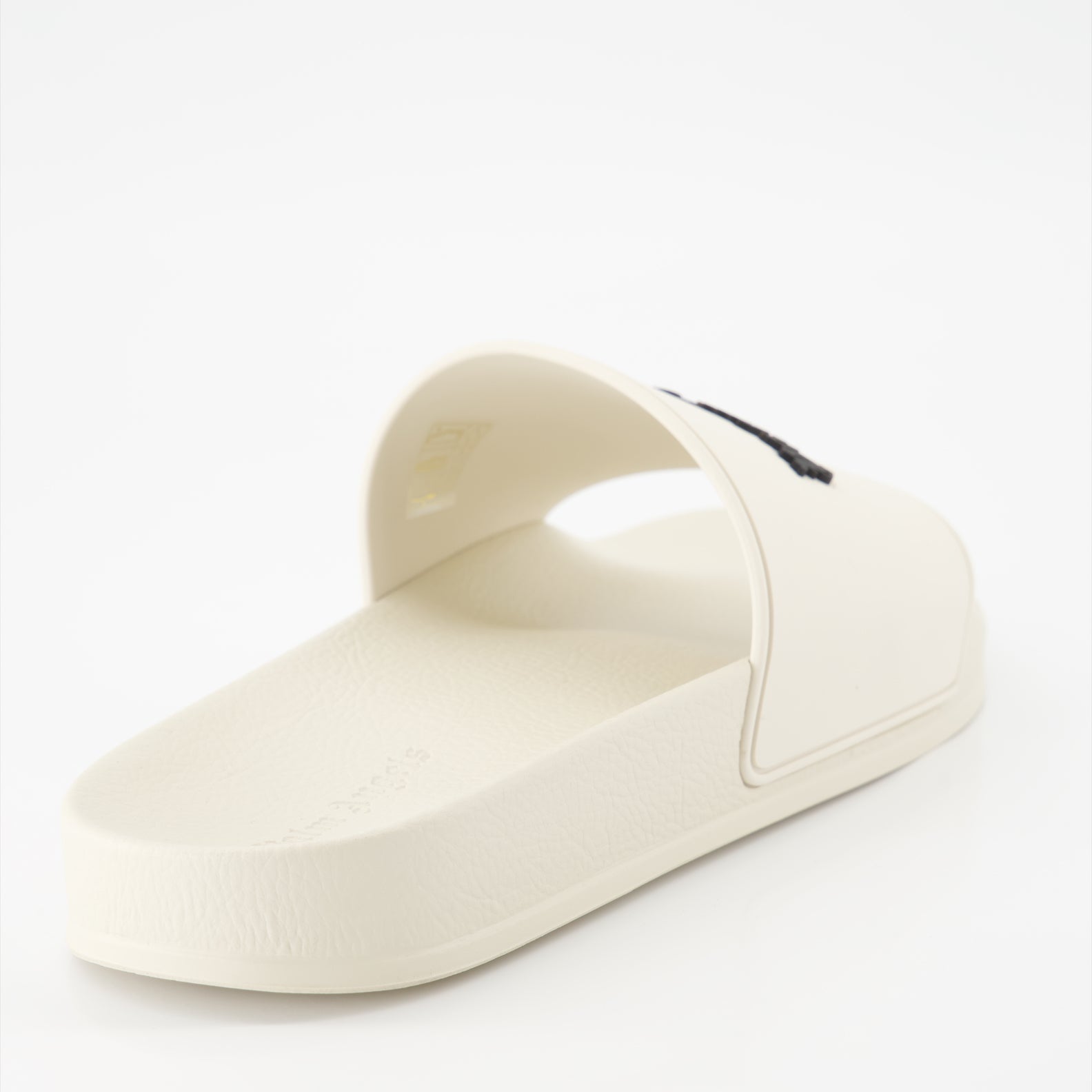 rubber slides, Palm Angels, luxury slides, designer footwear, beige slides