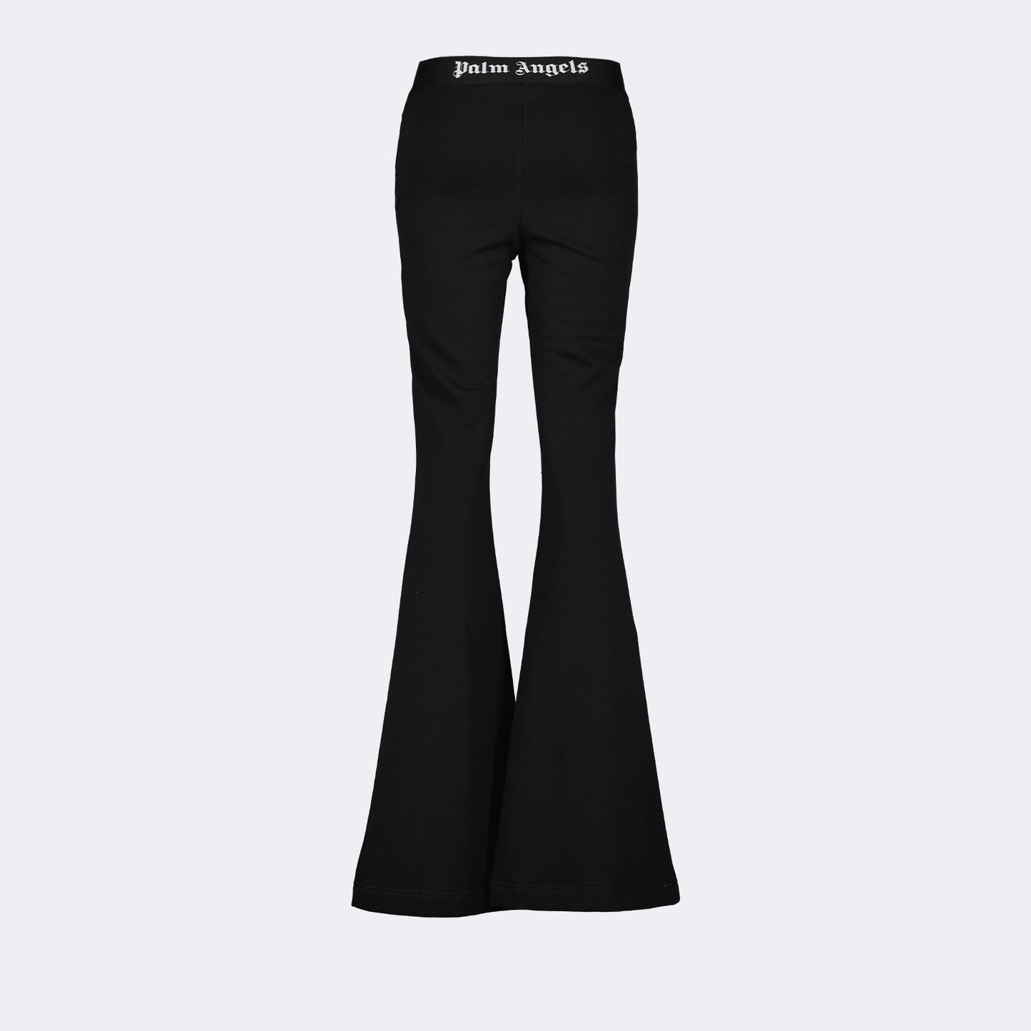 Palm Angels, black flare jogging pants, luxury fashion, high-end casual wear, designer joggers