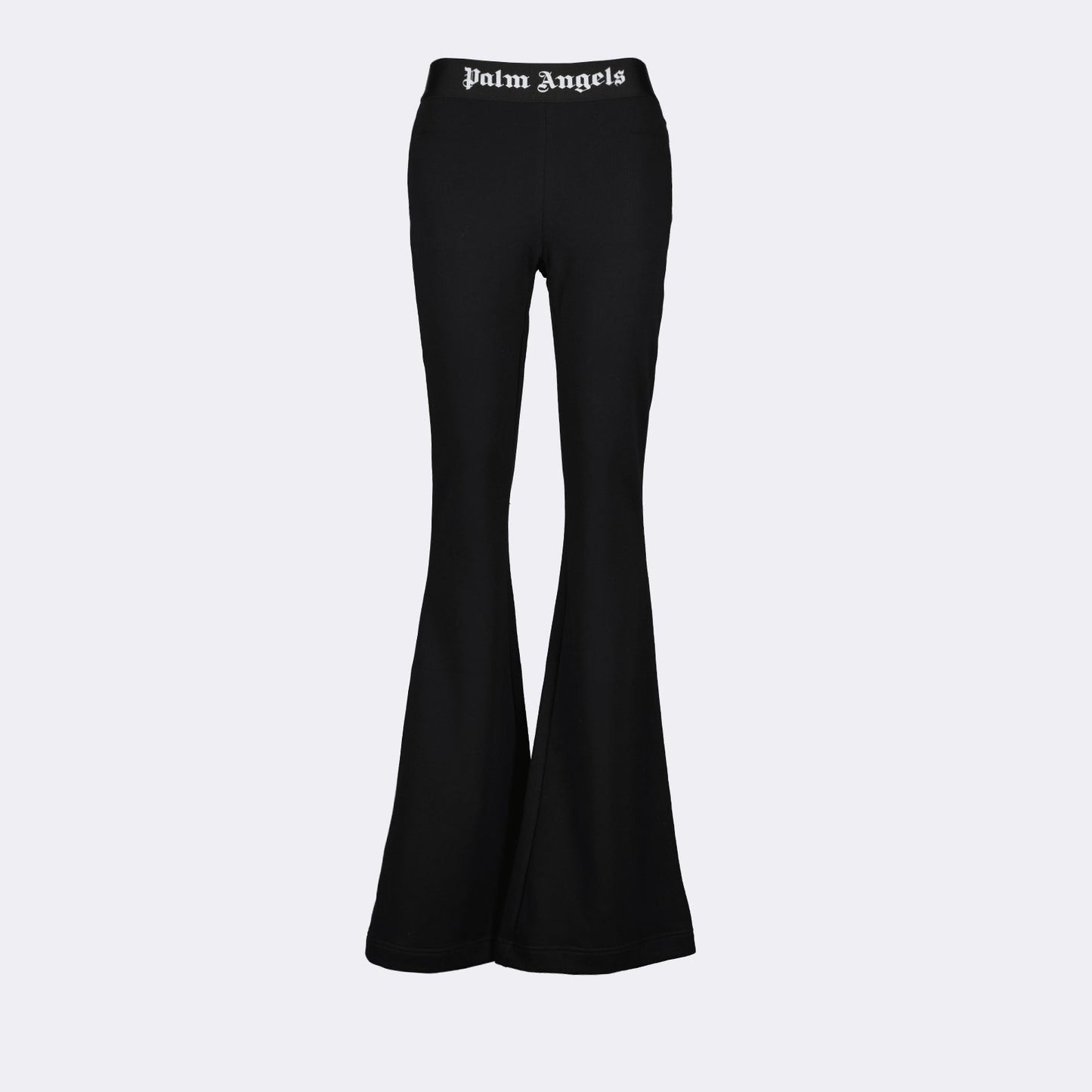 Palm Angels, black flare jogging pants, luxury fashion, high-end casual wear, designer joggers