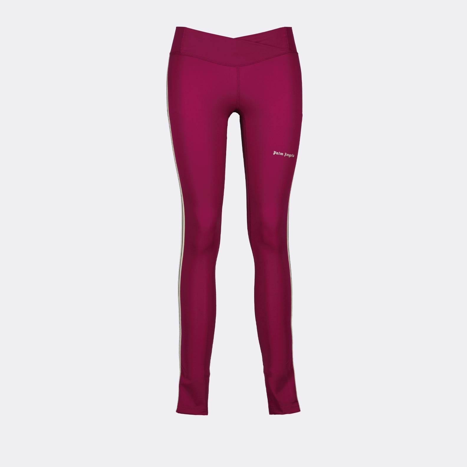 Bordeaux legging, Palm Angels, luxury athletic wear, high-fashion leggings, stylish leggings