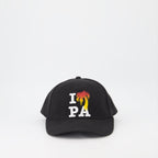 Palm Angels cap, luxury cap, men's designer accessories, "I Love PA" cap, streetwear luxury