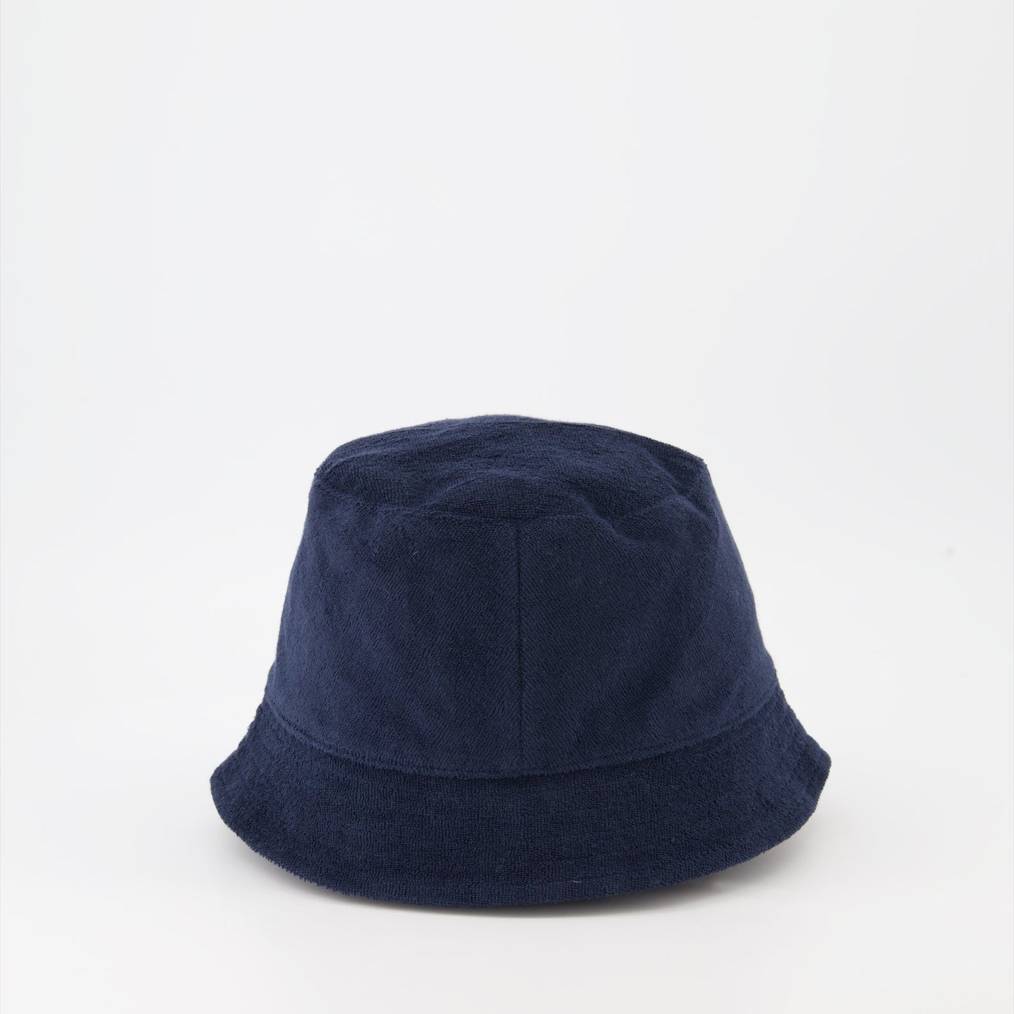 luxury bucket hat, terry cotton hat, blue bucket hat, Moncler hat, high-end accessory