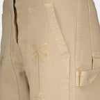 Palm Angels, beige cargo pants, luxury cargo, cotton pants, designer cargo pants
