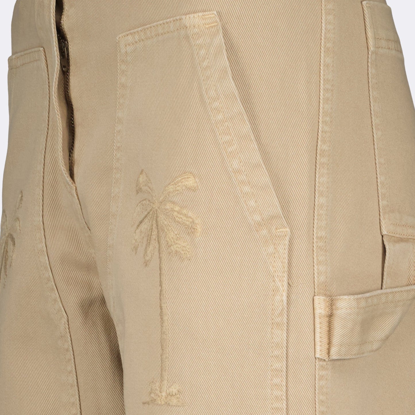 Palm Angels, beige cargo pants, luxury cargo, cotton pants, designer cargo pants