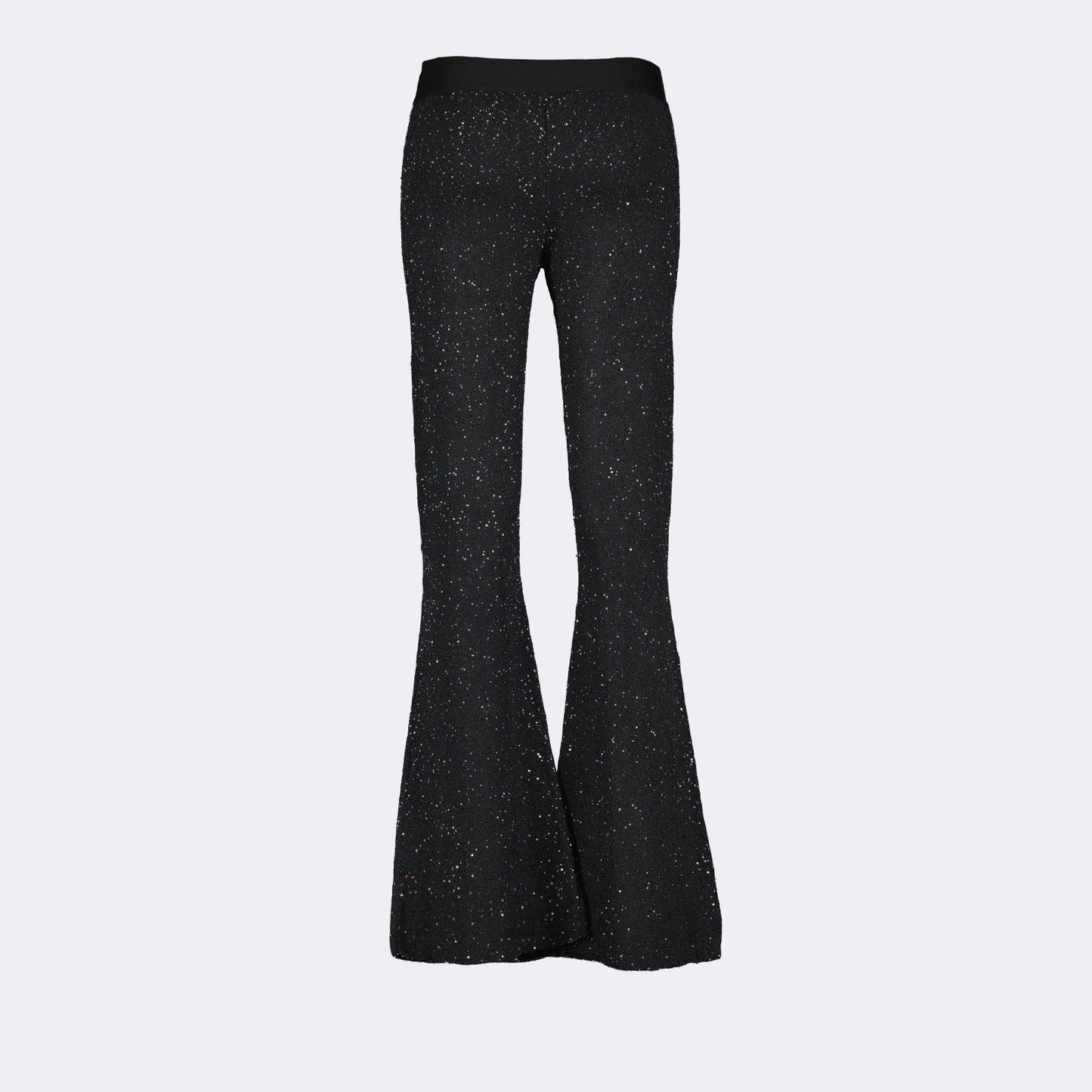 glitter joggers, luxury athleisure, Palm Angels joggers, flared jogging pants, stylish joggers