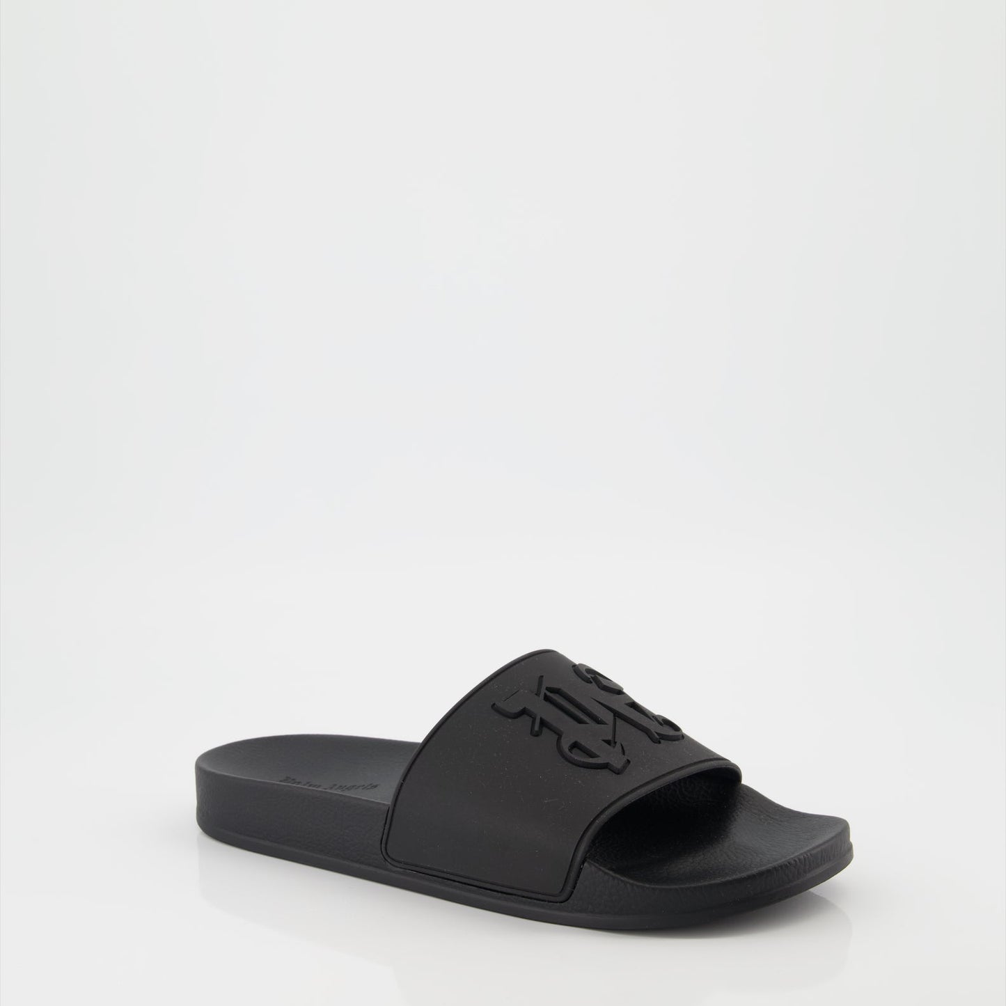 Palm Angels, rubber slides, PA Monogram, black slides, luxury footwear