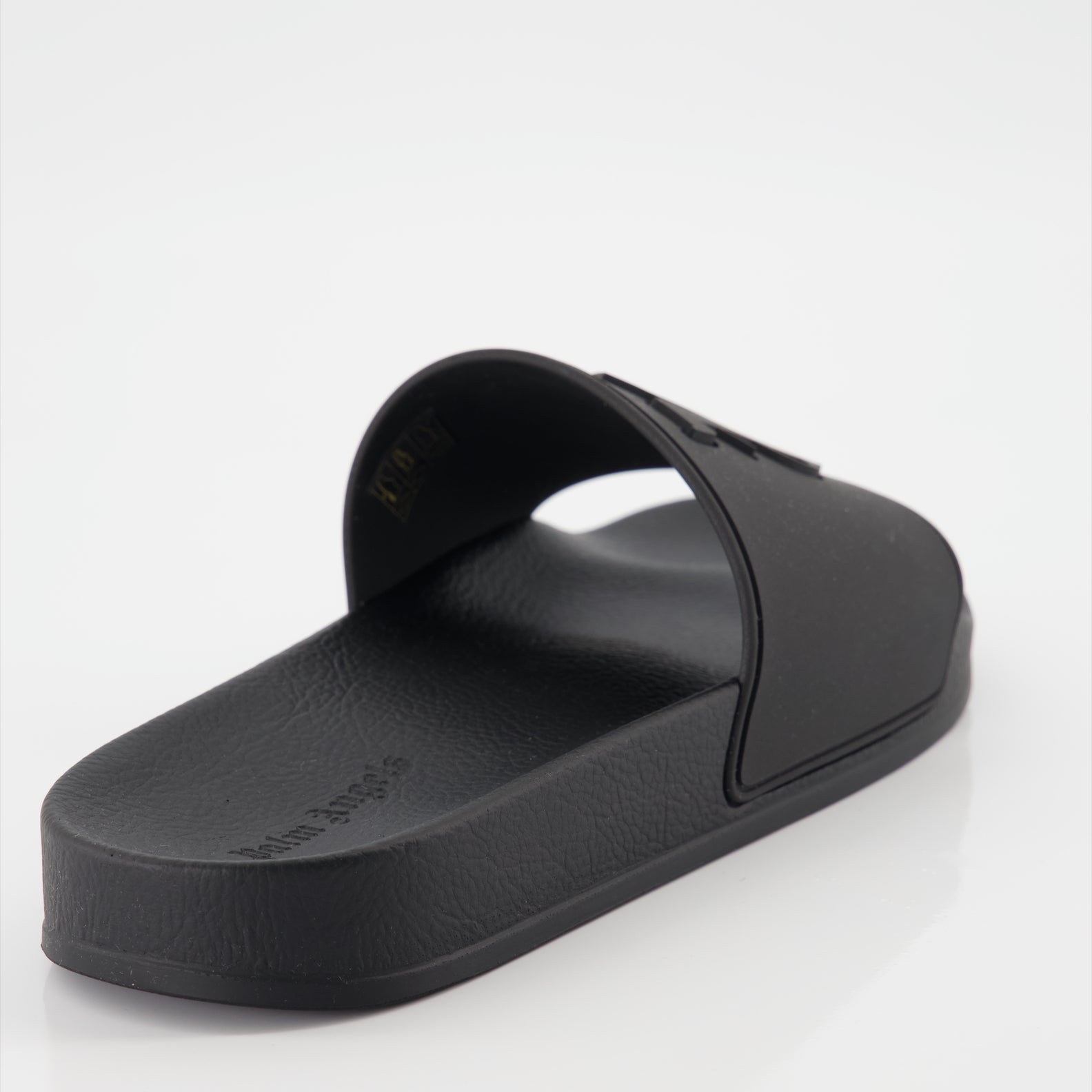 Palm Angels, rubber slides, PA Monogram, black slides, luxury footwear