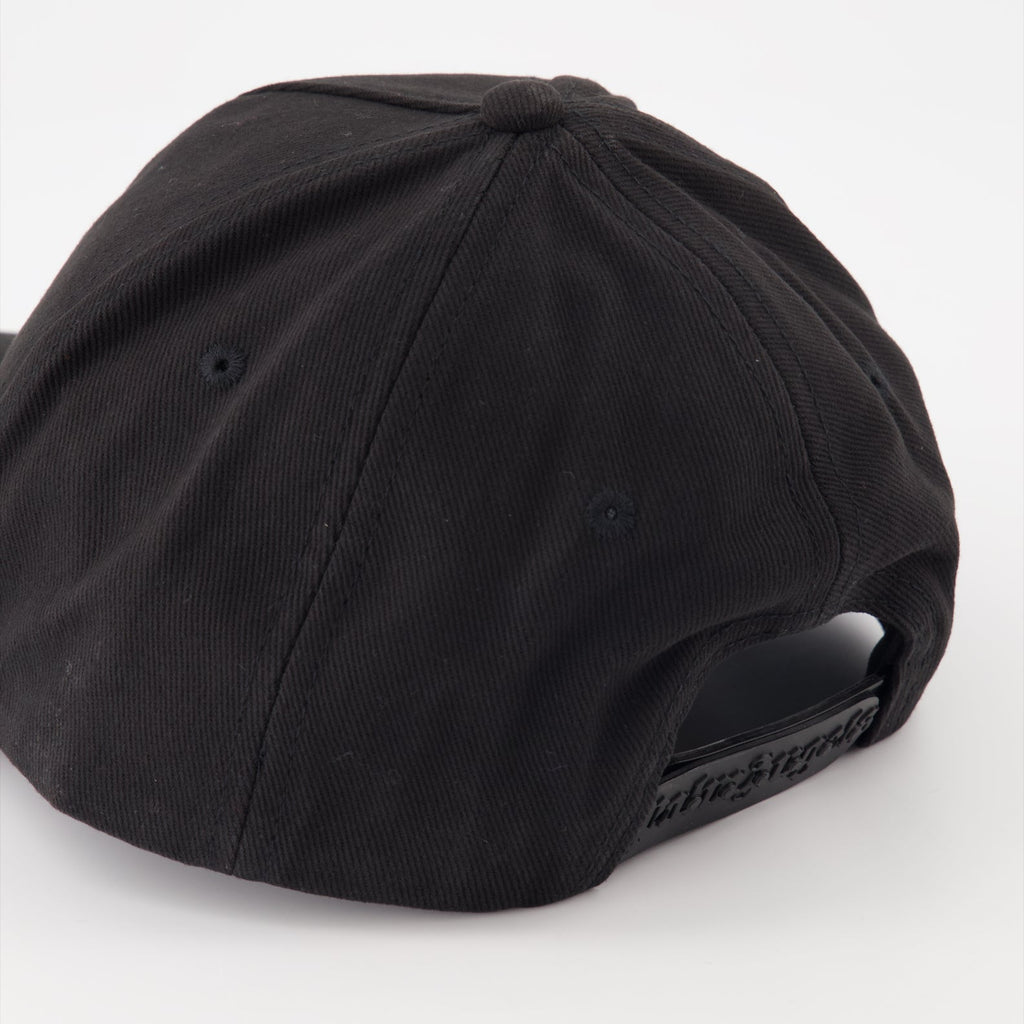 luxury cap, Palm Angels accessories, Sketchy logo hat, high-end streetwear, designer headwear