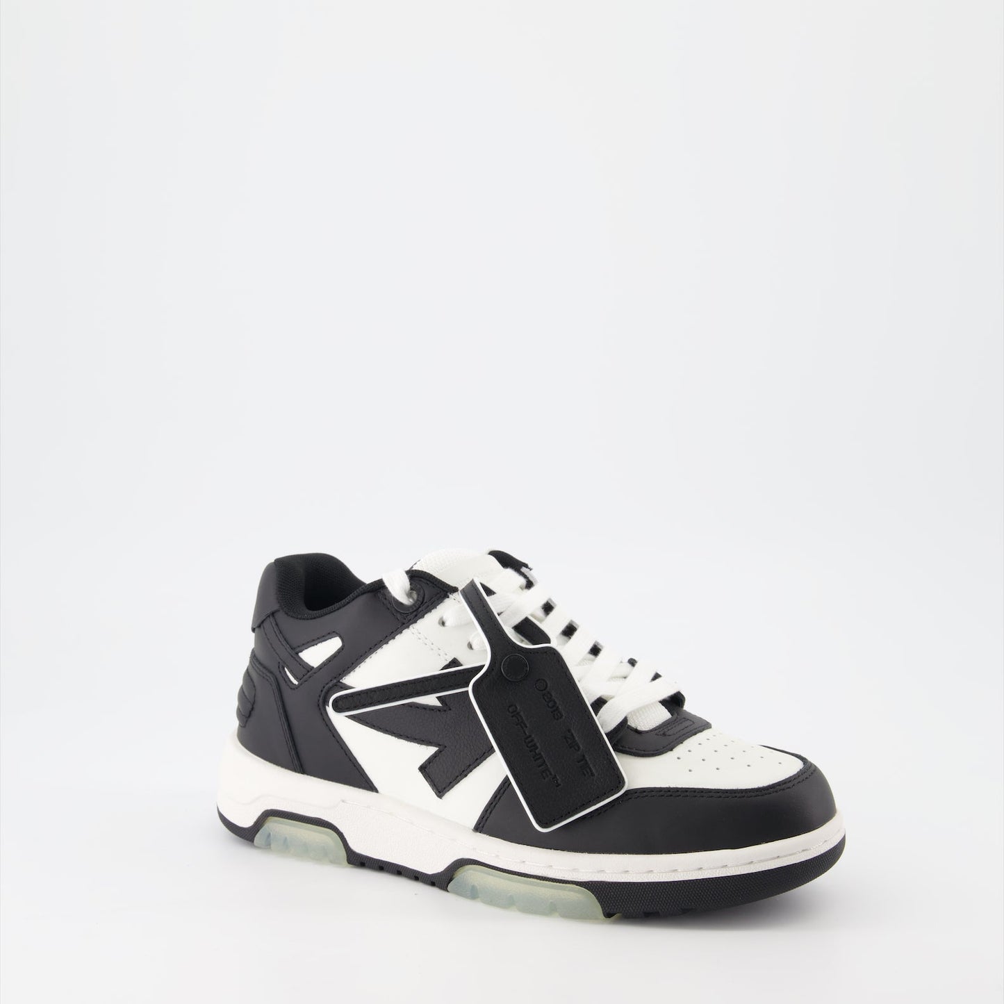 Off-White sneakers, leather sneakers, luxury footwear, designer sneakers, high-end fashion