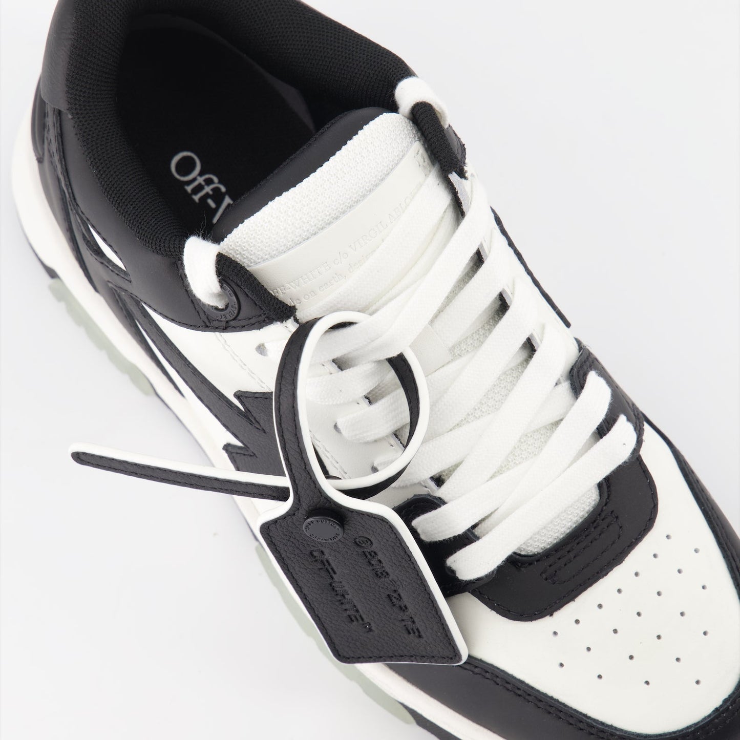 Off-White sneakers, leather sneakers, luxury footwear, designer sneakers, high-end fashion