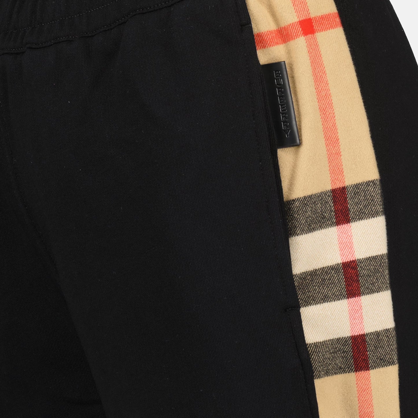 Burberry joggers, men's luxury joggers, checked jogging pants, cotton joggers, high-end casual wear