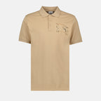 Burberry polo, men's luxury polo, beige polo shirt, Cavalier Polo, Burberry fashion
