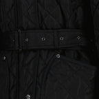 Burberry women's jacket, black quilted jacket, luxury outerwear, women's nylon jacket, elegant winter wear