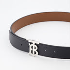 Burberry Belt, Black Buckle Belt, Luxury Men's Belt, Designer Accessory, High-End Fashion