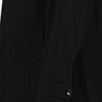 Burberry trench coat, black cotton trench, luxury men's outerwear, designer trench coat, high-end trench coat