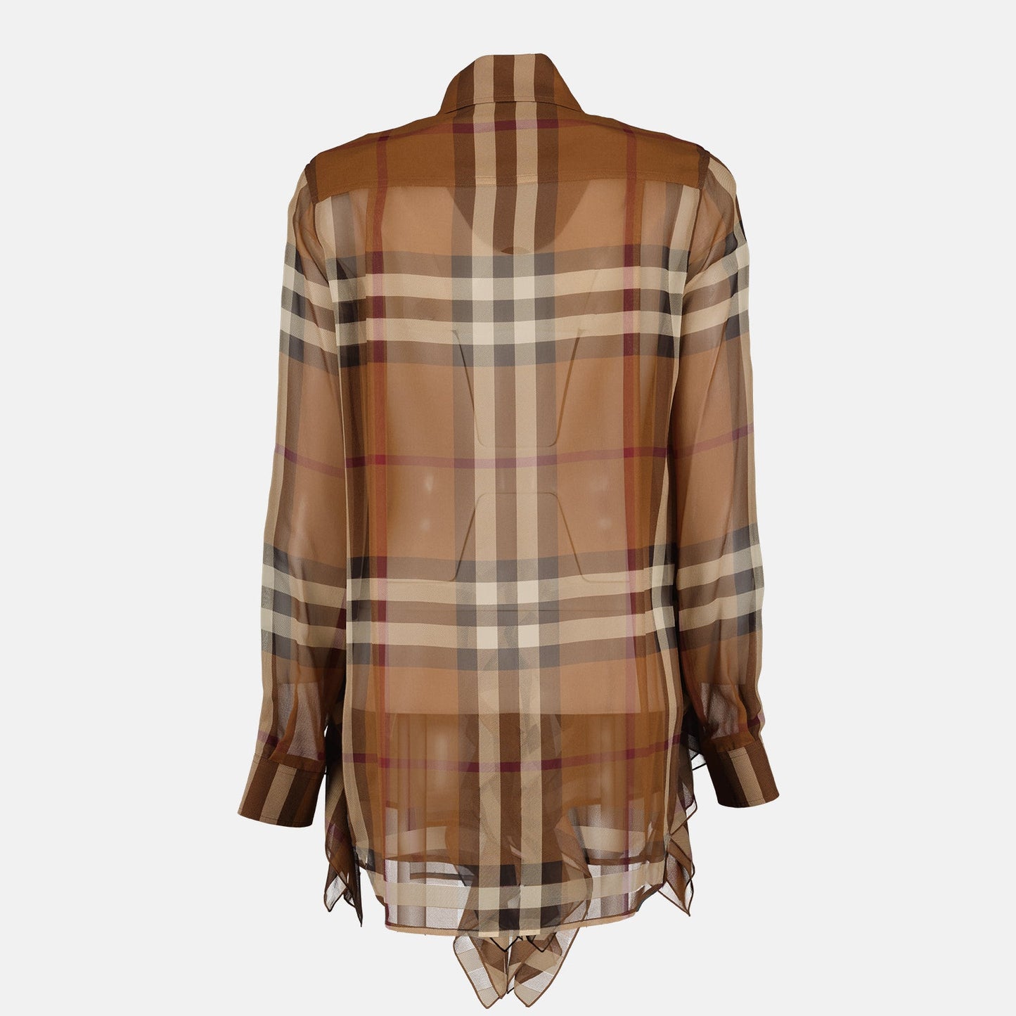 Burberry, Women's silk shirt, Checked shirt, Luxury fashion, Elegant shirt