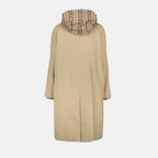 Burberry, gabardine parka, women’s luxury outerwear, beige parka, designer clothing
