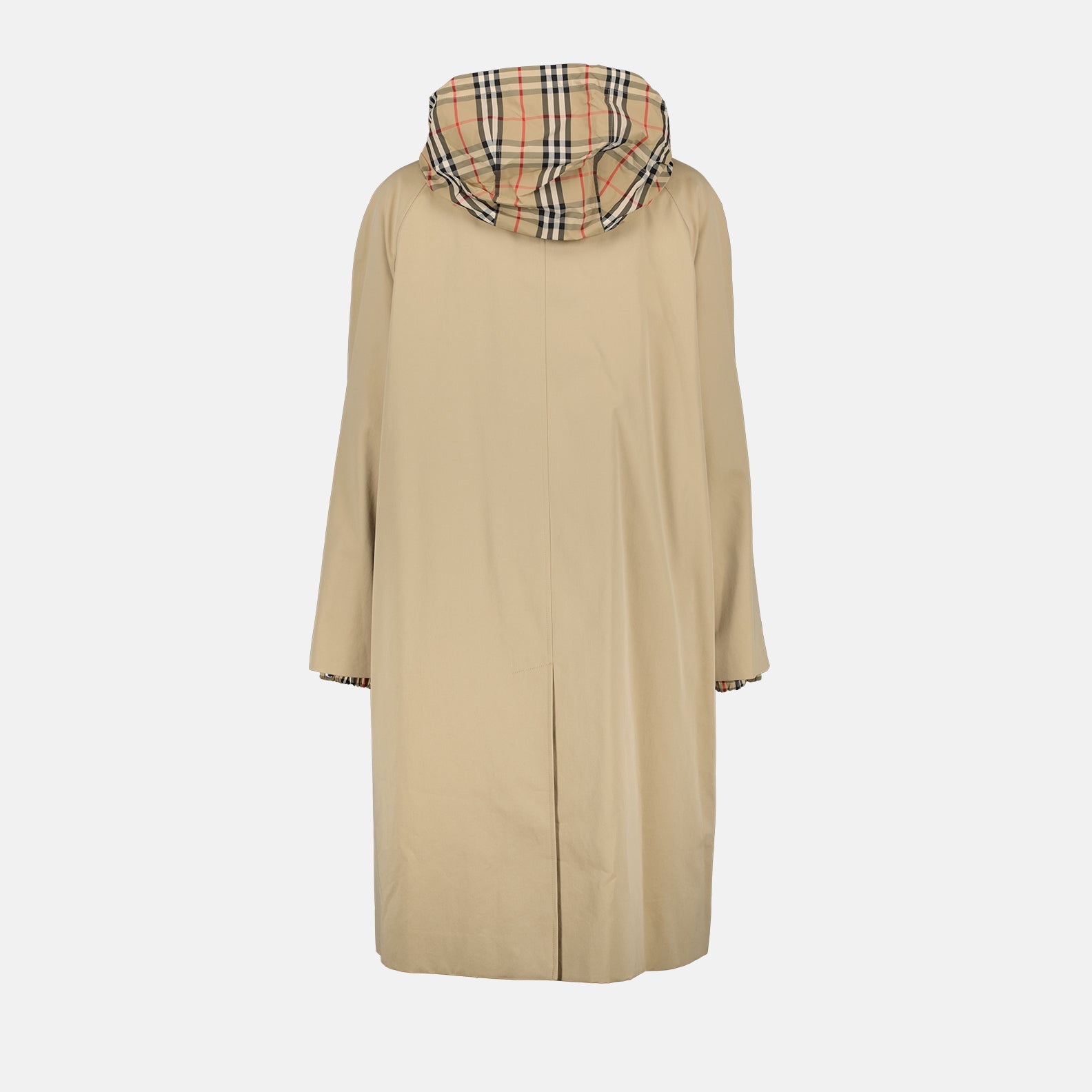 Burberry, gabardine parka, women’s luxury outerwear, beige parka, designer clothing