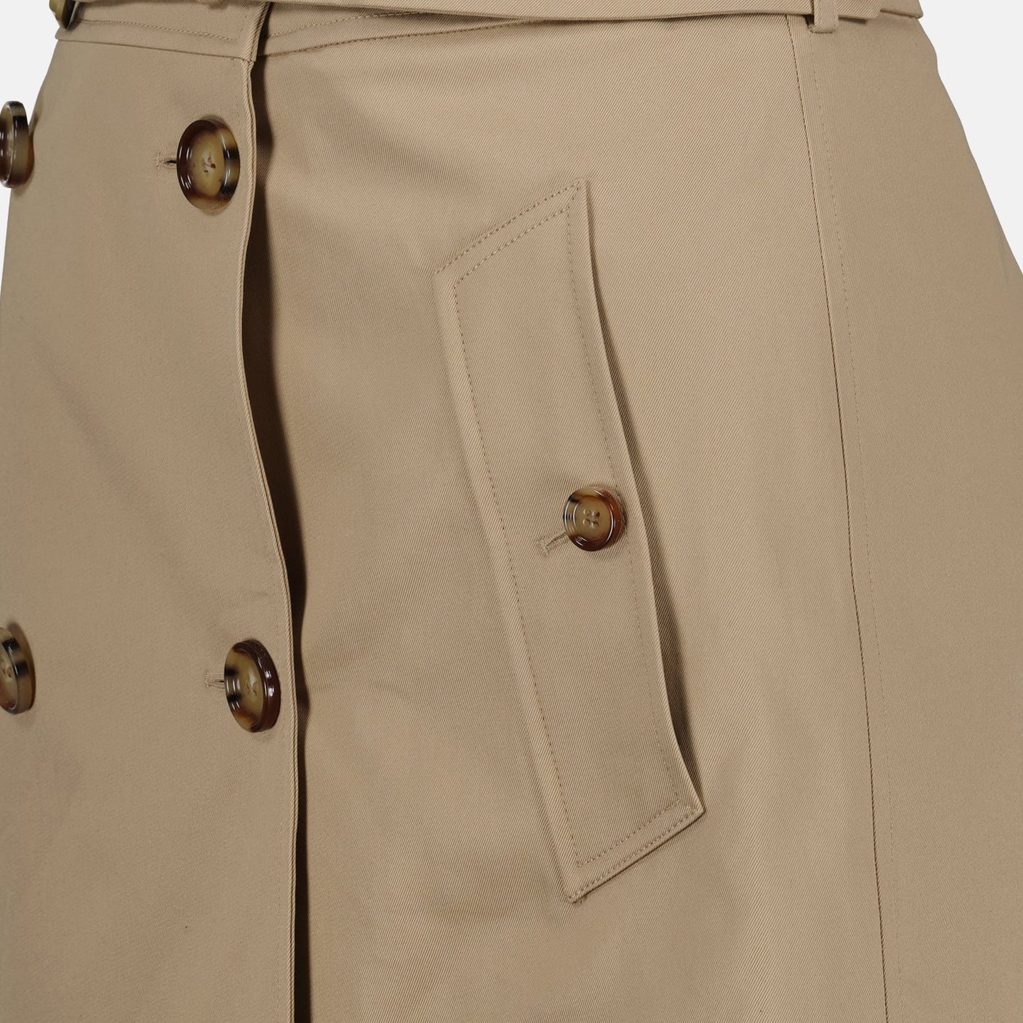 Burberry, Beige trench skirt, Women's luxury skirts, Designer skirts, High-end fashion