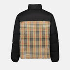 Reversible Black Check Down Jacket